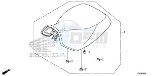 TRX420FA1G TRX420 Europe Direct - (ED) drawing SEAT