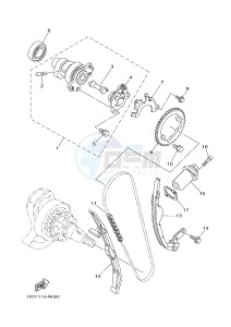 YXM700E YXM700PE VIKING EPS (1XP3) drawing CAMSHAFT & CHAIN