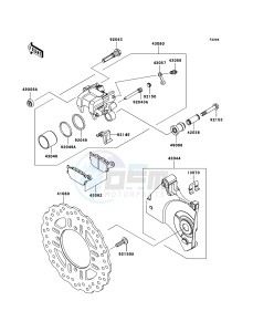 Z750 ZR750L8F GB XX (EU ME A(FRICA) drawing Rear Brake