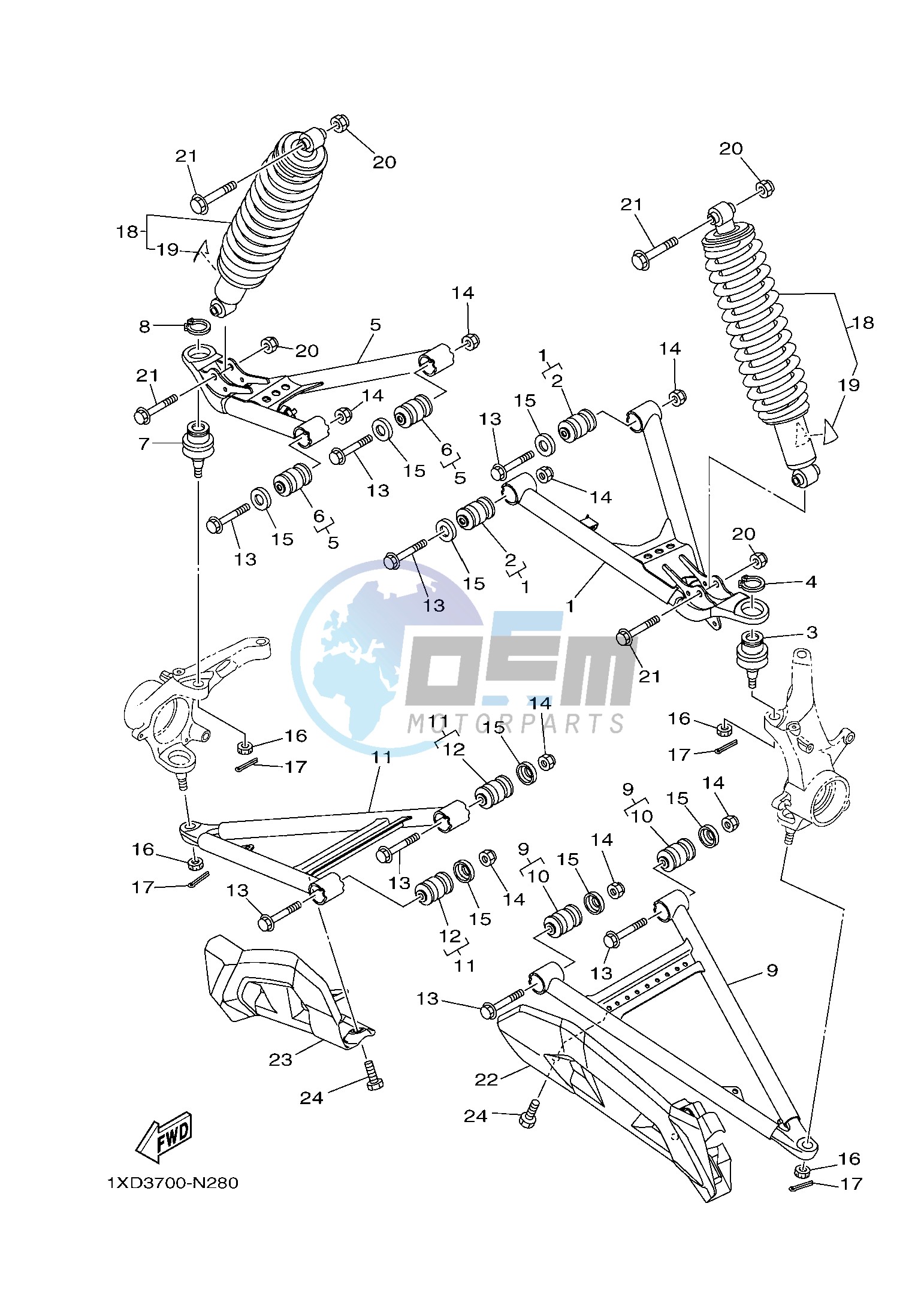 FRONT SUSPENSION & WHEEL