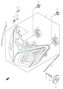 DL1000 (E2) V-Strom drawing HEADLAMP (E24)