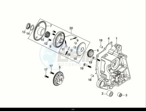 FIDDLE II 50 (AF05W5-NL) (E5) (M1) drawing R CRANK CASE-OIL PUMP ASSY