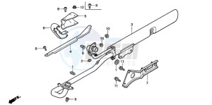 VT125C drawing EXHAUST MUFFLER