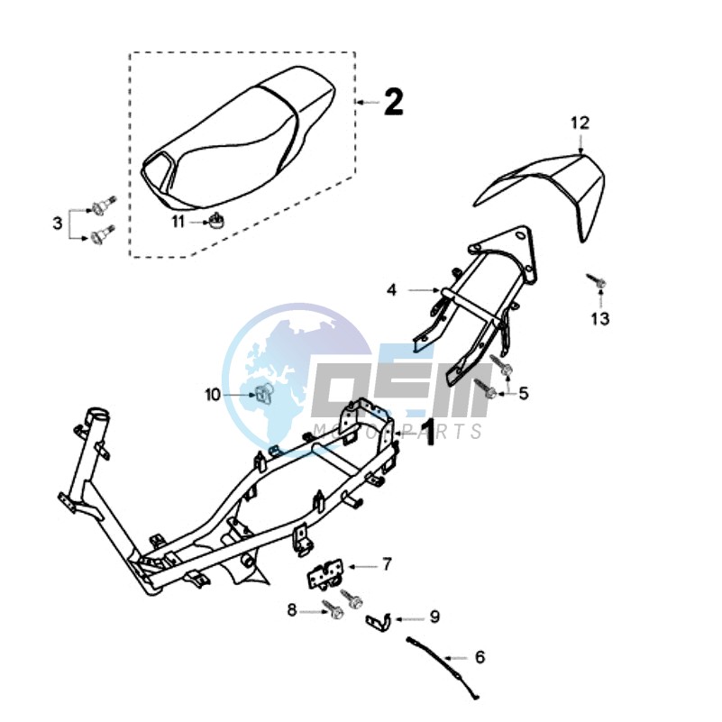 FRAME AND SADDLE