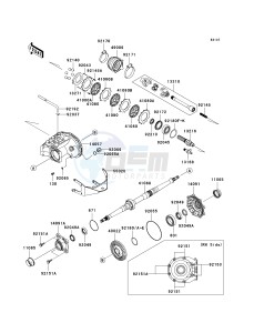 KVF 650 E [BRUTE FORCE 650 4X4 HARDWOODS GREEN HD] (E6F-E9F) E6F drawing DRIVE SHAFT-REAR