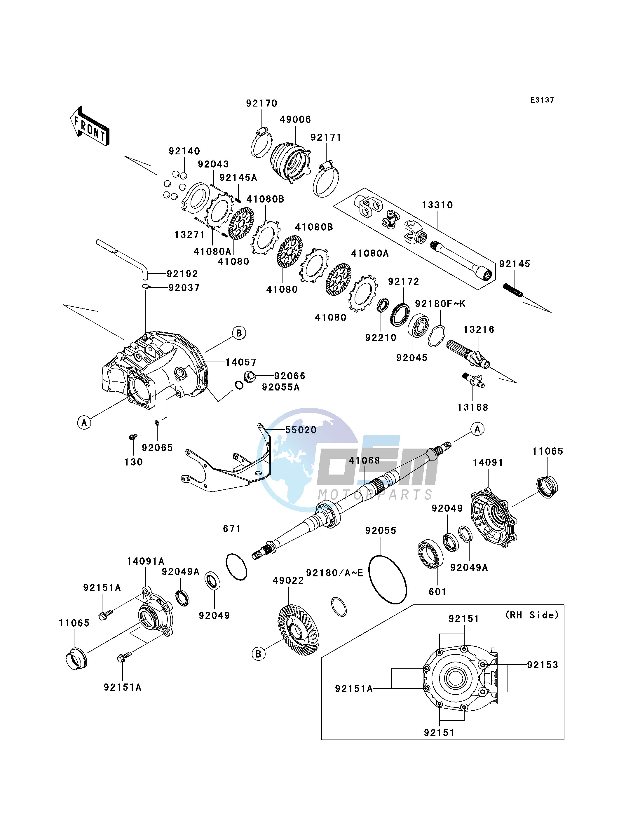 DRIVE SHAFT-REAR