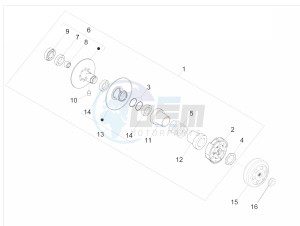 NRG POWER DT 50 drawing Driven pulley