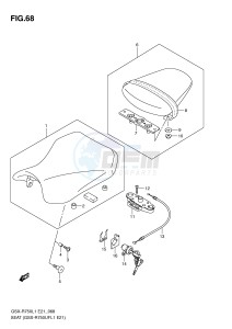 GSX-R750 (E21) drawing SEAT (GSX-R750UFL1 E21)