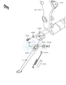 NINJA ZX-10R ZX1000SJF XX (EU ME A(FRICA) drawing Stand(s)