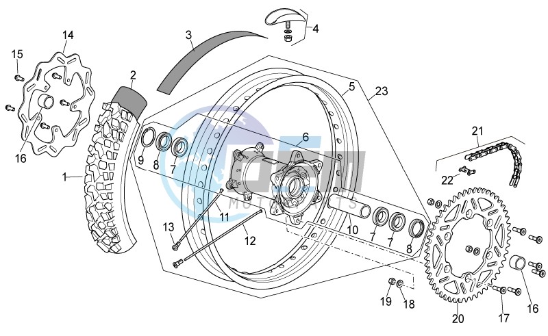 Rear wheel I