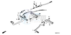 TRX250XB drawing PEDAL/ STEP