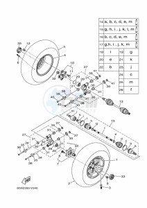 YFM450FWBD KODIAK 450 EPS (BEYL) drawing REAR WHEEL