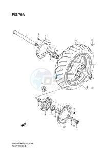 GSF-1250S ABS BANDIT EU drawing REAR WHEEL