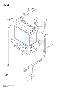 DL650 (E3) V-Strom drawing BATTERY (DL650L1 E28)