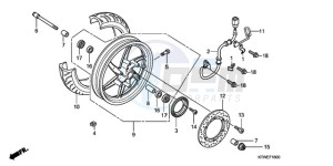 SH300AR9 UK - (E / ABS MKH SPC TBX) drawing FRONT WHEEL