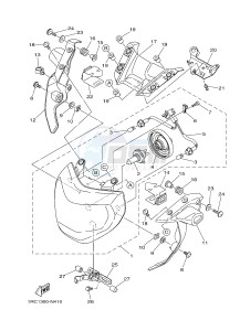 MT09 MT-09 900 (1RCN 1RCP) drawing HEADLIGHT