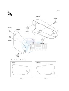 VN 1500 N [VULCAN 1500 CLASSIC FI] (N1-N3) [VULCAN 1500 CLASSIC FI] drawing SIDE COVERS