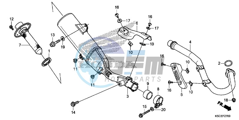 EXHAUST MUFFLER