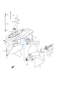 DF 70A drawing Gear Case