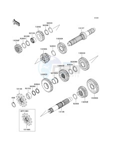 KX 250 T [KX250F] (T8F) T8F drawing TRANSMISSION