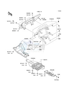 KVF 750 B (BRUTE FORCE 750 4X4I) (B6F-B7FA) B7F drawing GUARD-- S- --- B7F_B7FA- -