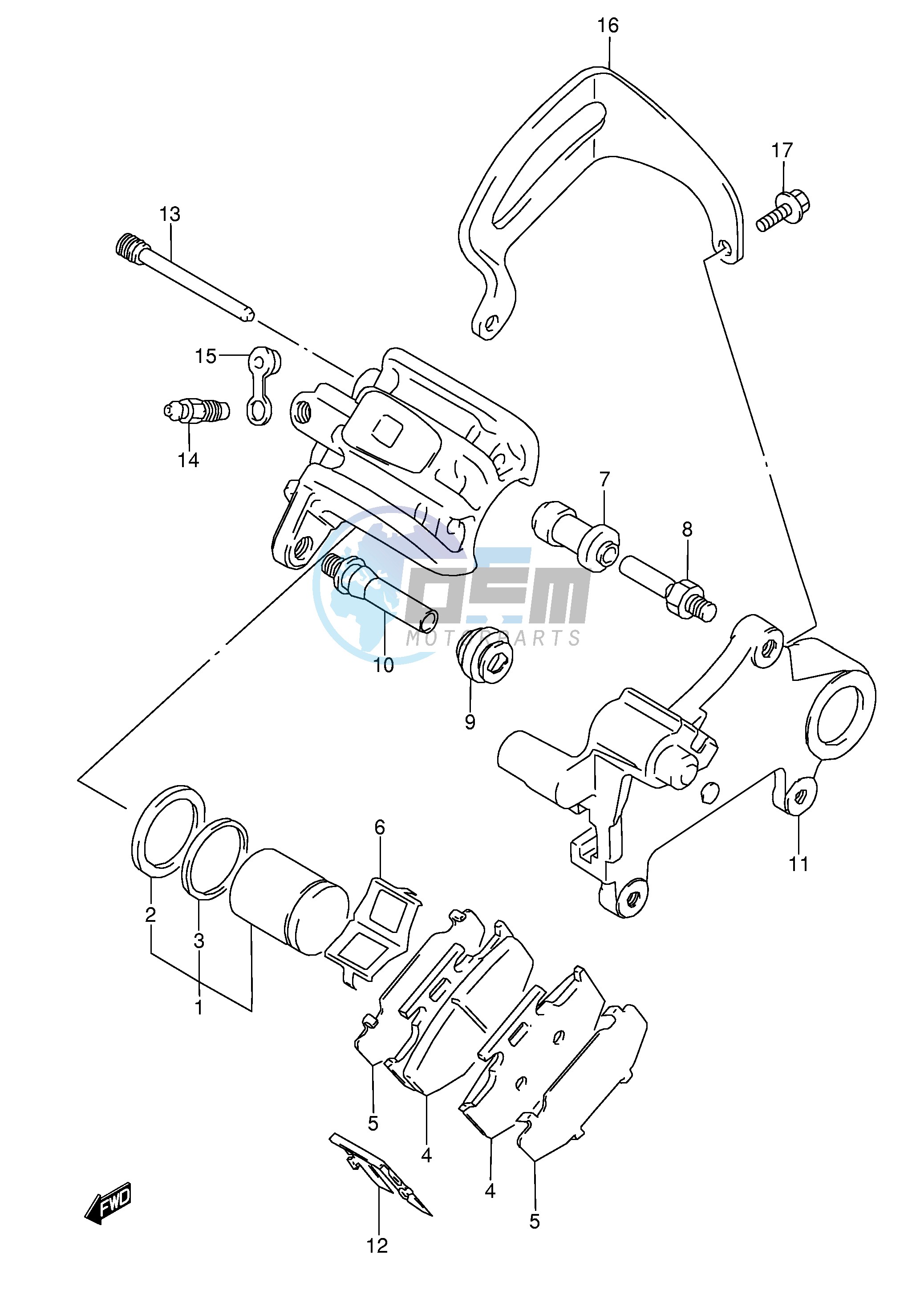 REAR CALIPERS (MODEL L M)