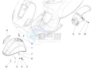 LT 150 4T 3V IE NOABS E3 (APAC) drawing Wheel housing - Mudguard