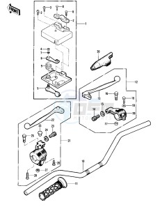 KLT 250 A [KLT250] (A1) [KLT250] drawing HANDLEBAR -- 82 A1- -