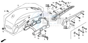 VTX1800C1 drawing REAR FENDER/GRAB RAIL