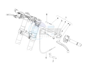 RS 125 RS 4T E4 ABS (EMEA) drawing Clutch control