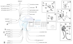 RSV 4 1000 4V drawing Electrical system I