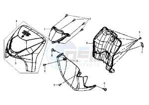 EURO MX E2 - 125 cc drawing FRONT SHIELD