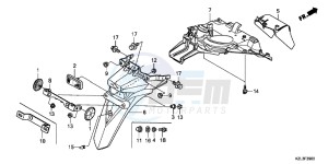 NSC110MPDC drawing REAR FENDER