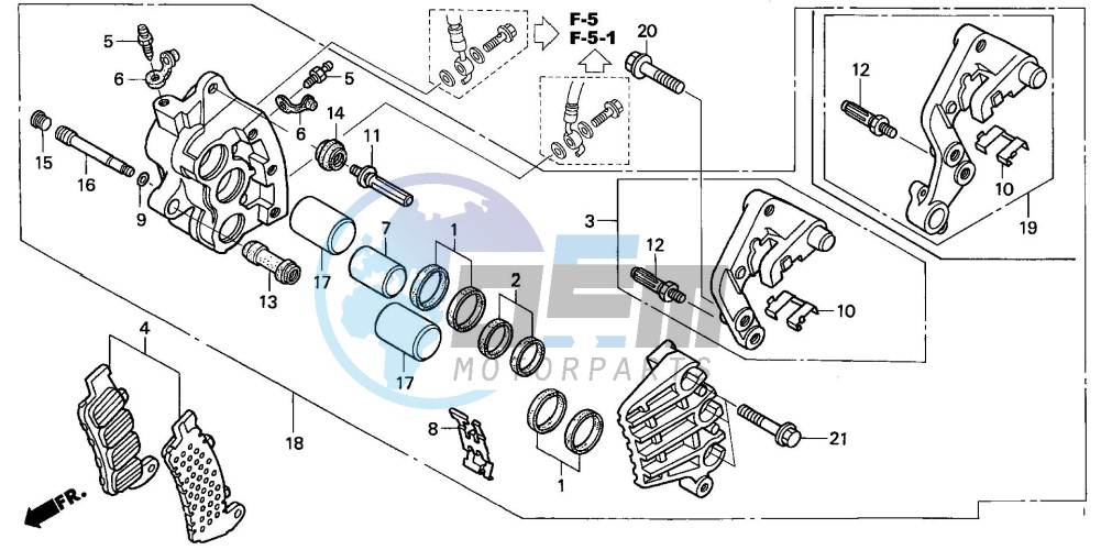 R. FRONT BRAKE CALIPER