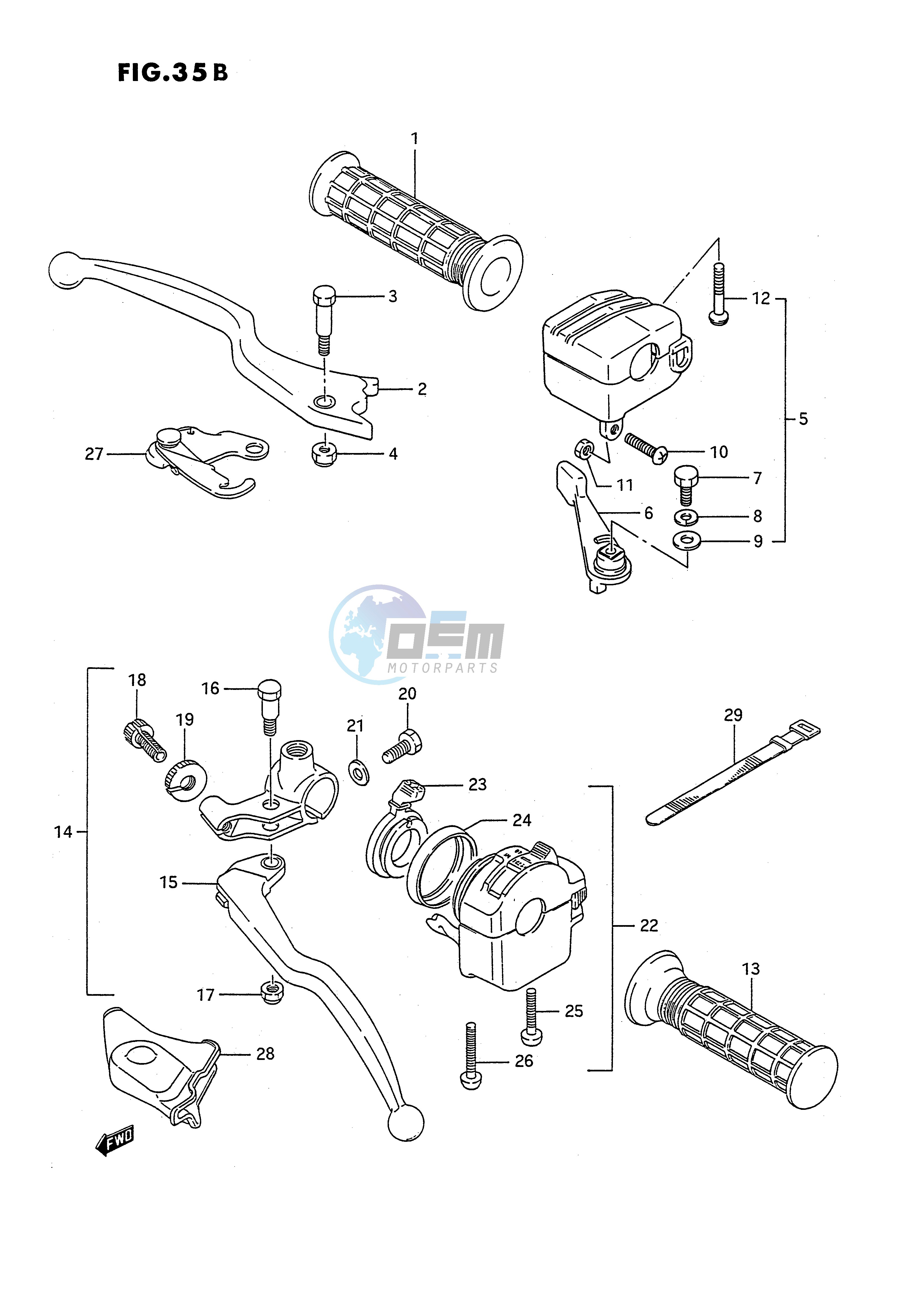 HANDLE SWITCH (MODEL L M N P R E2)