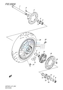 GSR750Z EU drawing REAR WHEEL