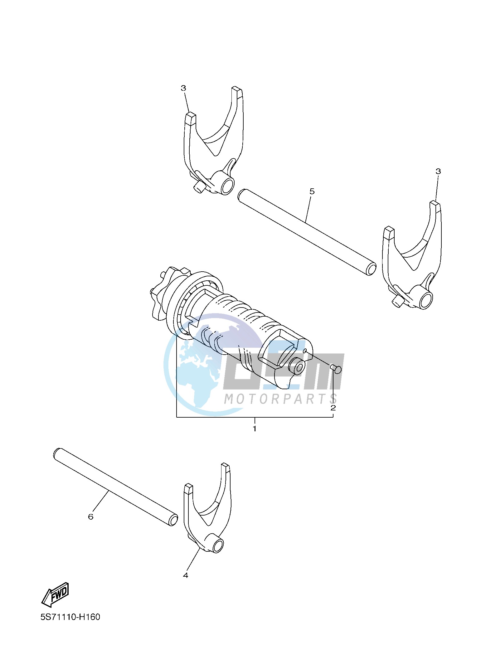 SHIFT CAM & FORK