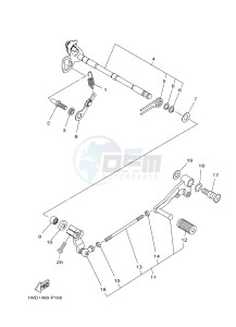 MTN-320-A MT-03 (B082 B083) drawing SHIFT SHAFT