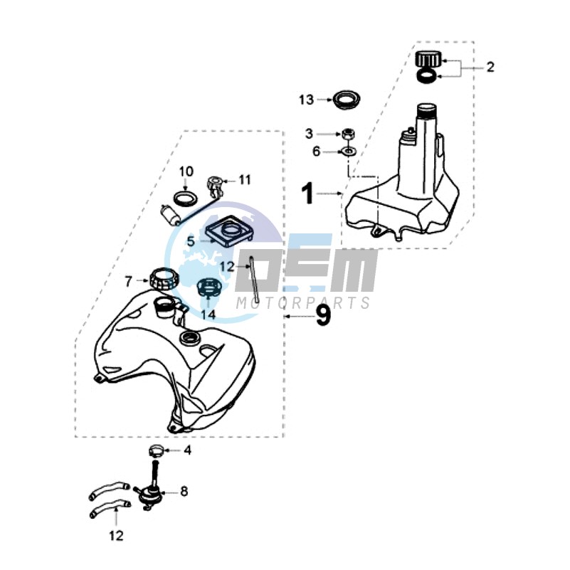 TANK AND FUEL PUMP