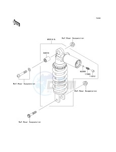 ZR 1000 B [Z1000] (7F-8F) B7F drawing SHOCK ABSORBER-- S- -