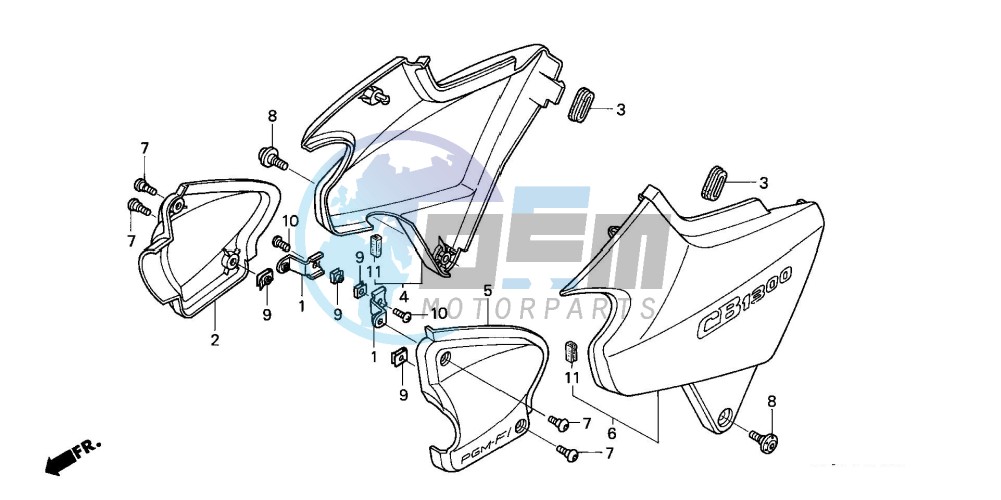 SIDE COVER (CB1300F/F1)