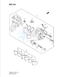 SV650/S drawing REAR CALIPER (SV650SL1 E24)