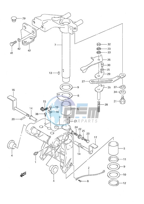 Swivel Bracket S/N 371155 to 37XXXX