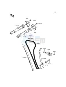 ER-6F_ABS EX650FEF XX (EU ME A(FRICA) drawing Camshaft(s)/Tensioner