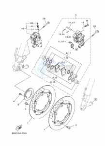 MT-09 MTN850-A (BS2T) drawing FRONT BRAKE CALIPER