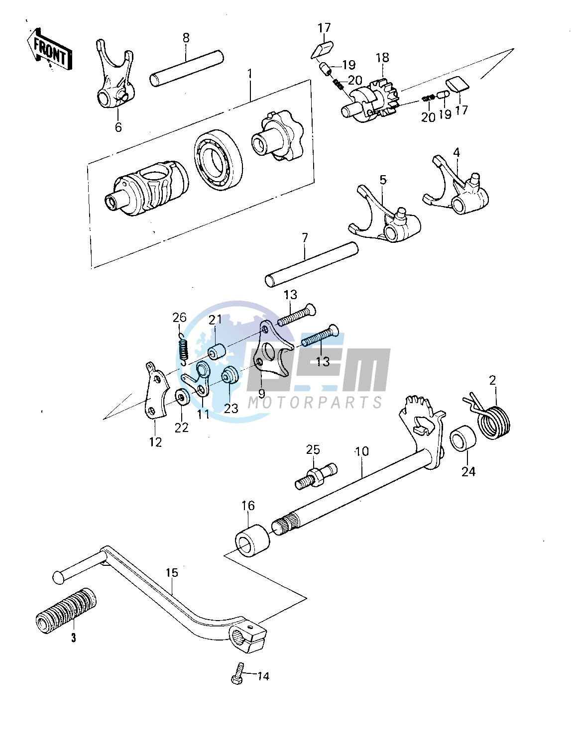 GEAR CHANGE MECHANISM