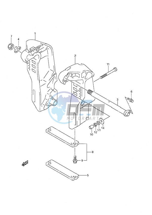 Clamp Bracket (S/N 110001 & Newer)