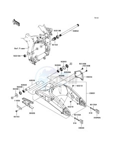 NINJA_ZX-6R ZX600P7F FR GB XX (EU ME A(FRICA) drawing Swingarm