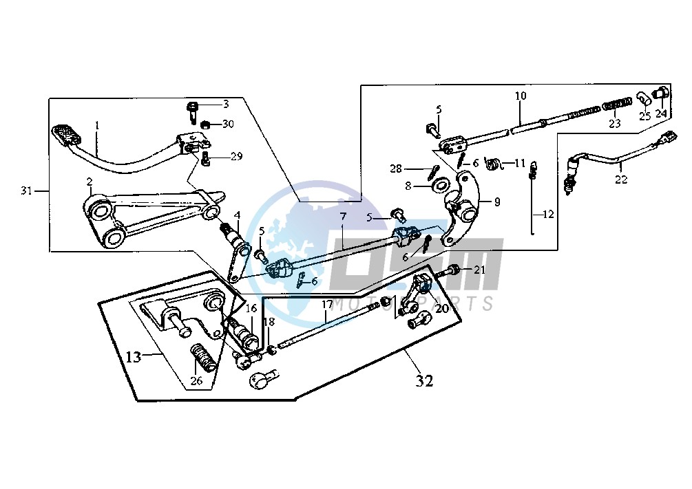 REAR BRAKE PEDAL