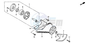 CN250 drawing OIL PUMP